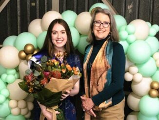 2024 Beaudesert Showgirl Charlotte Stubbs with her mother Lisa Stubbs. Image supplied