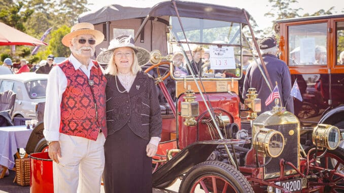 Syd and Pauline Norman and their 1910 Maxwell, winner of the Peoples Choice Award