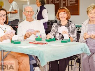 Gayle Donaldson, Chris Pender, Dianne Crichton, Pam Warrell Tamborine Mountain Bridge Club