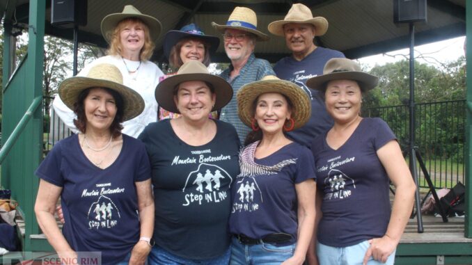 (front) Sandra Goc, Susan Bemen, Vesna McCathie and Peng Huirong. (back) Janice Kilsby, Dianne Crichton, Warren Tucker and Satish Sethi