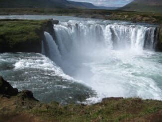 Noble Godafoss Falls Iceland