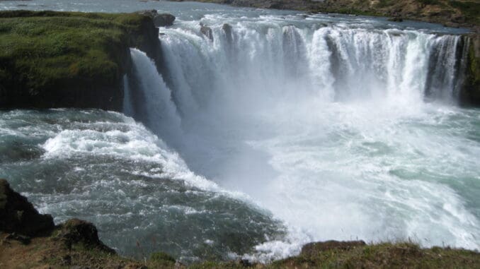 Noble Godafoss Falls Iceland