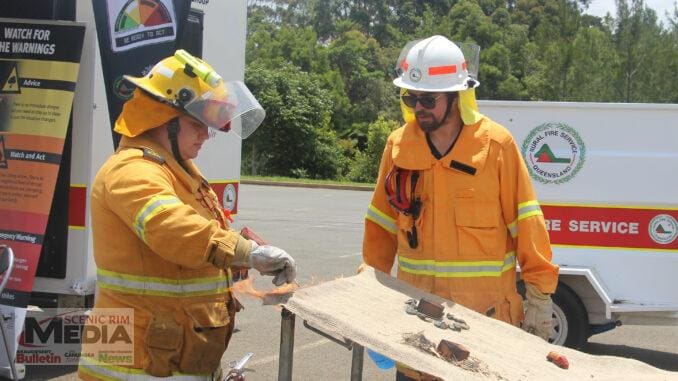 Tamborine Mountain RFS fire demonstration