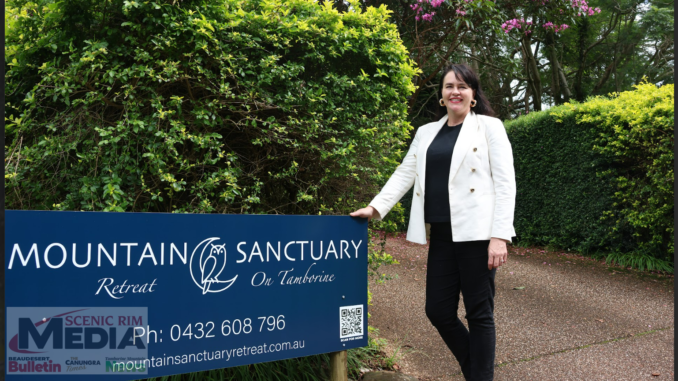 image Raylene Gilpin's is helping clients to relax and reframe at Mountain Sanctuary